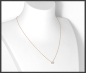 Preview: Brillant 585 Gold Collier; 0,54ct, mit DGI Zertifikat